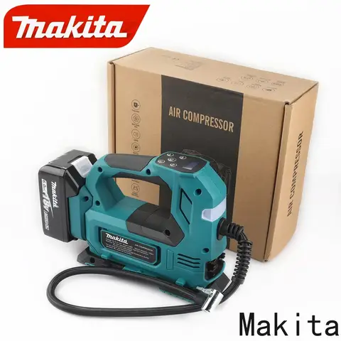 Makita DYS60 자동 무선 팽창기 전기 공기 펌프 Makita 18V 배터리 용 휴대용 자동차 타이어 공기 압축기