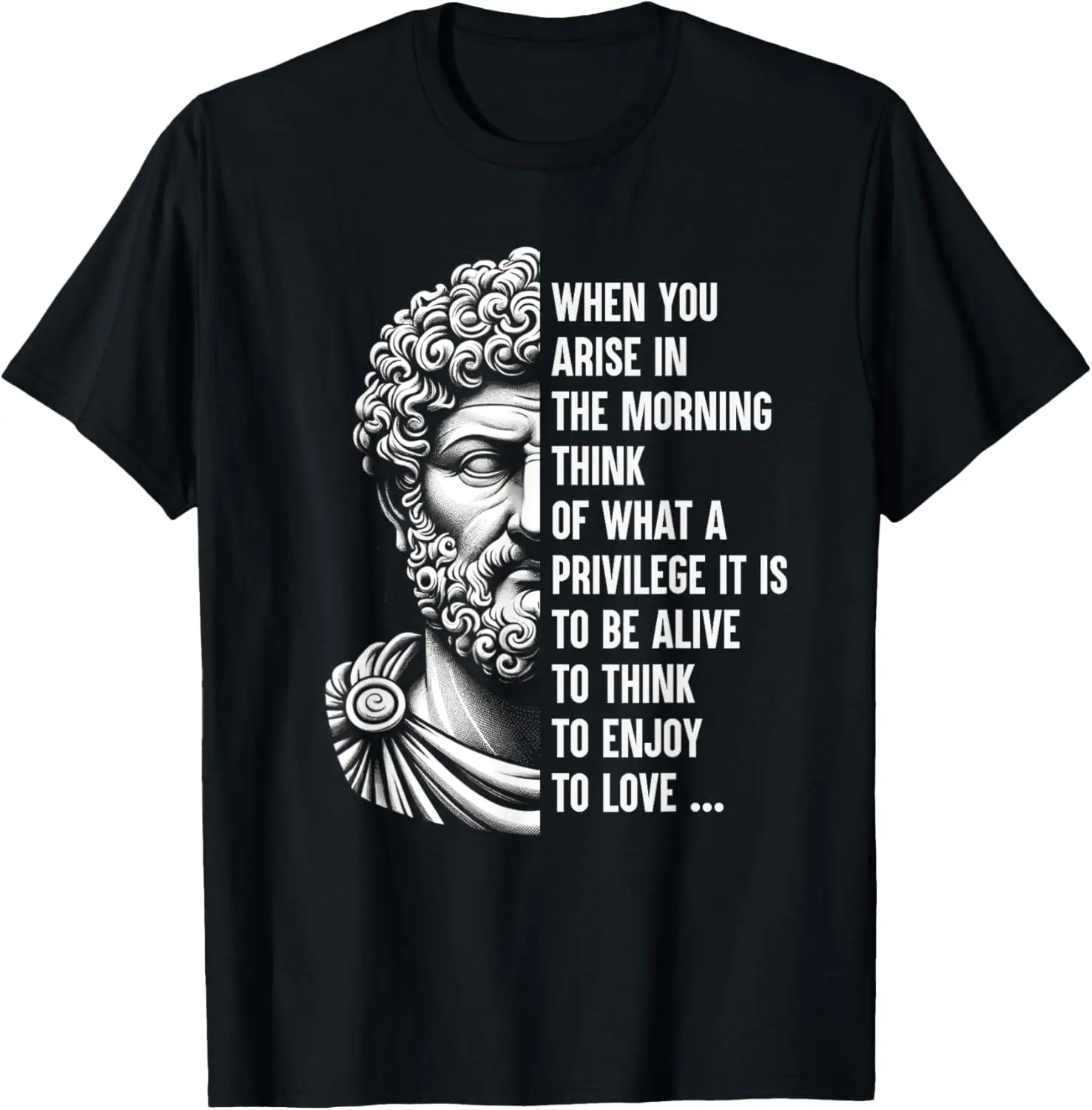 Stoic Philosopher Marcus Aurelius Shirt Motivational Quote T-Shirt