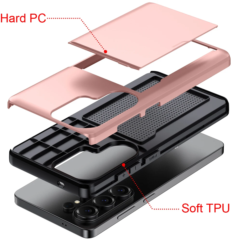 Handyhülle für Samsung Galaxy S26 S25 S24 S23 S22 S21 S20 S10 Note 20 10 FE Ultra Edge Plus Brieftasche Kartenfächer Hülle Stoßfest – Detail 18