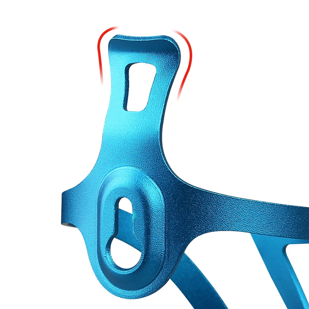 

Aluminium Alloy Bike Bottle Holder Blue Durable Safe Sturdy Portable Scratch Proof High Temp Resistant Bike Bottle Rack