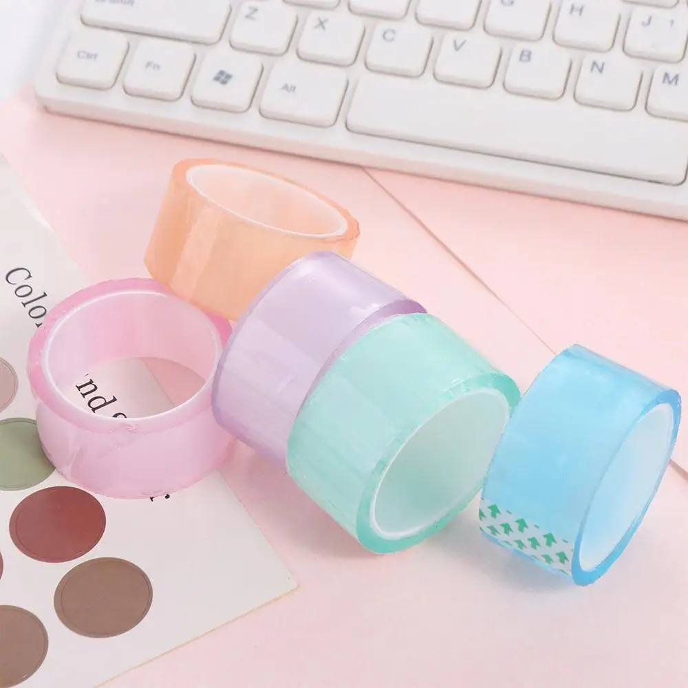 Relaxing Toy Sticky Ball Rolling Tapes Making Colored Ball DIY Rolls Adhesive Tapes Colorful Crafting Ball Sticky Tapes Adult