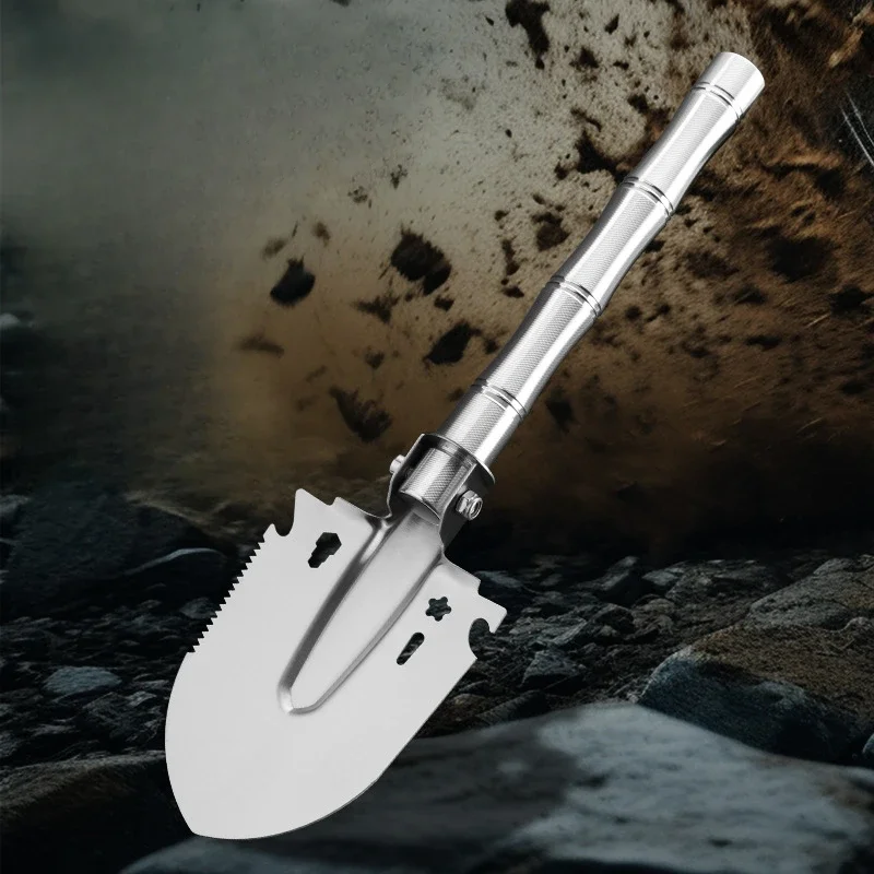 Multifunctional Folding Military Shovel Outdoor Small Manganese Steel Shovel Portable Shovel Convenient and Practica Shovels tys