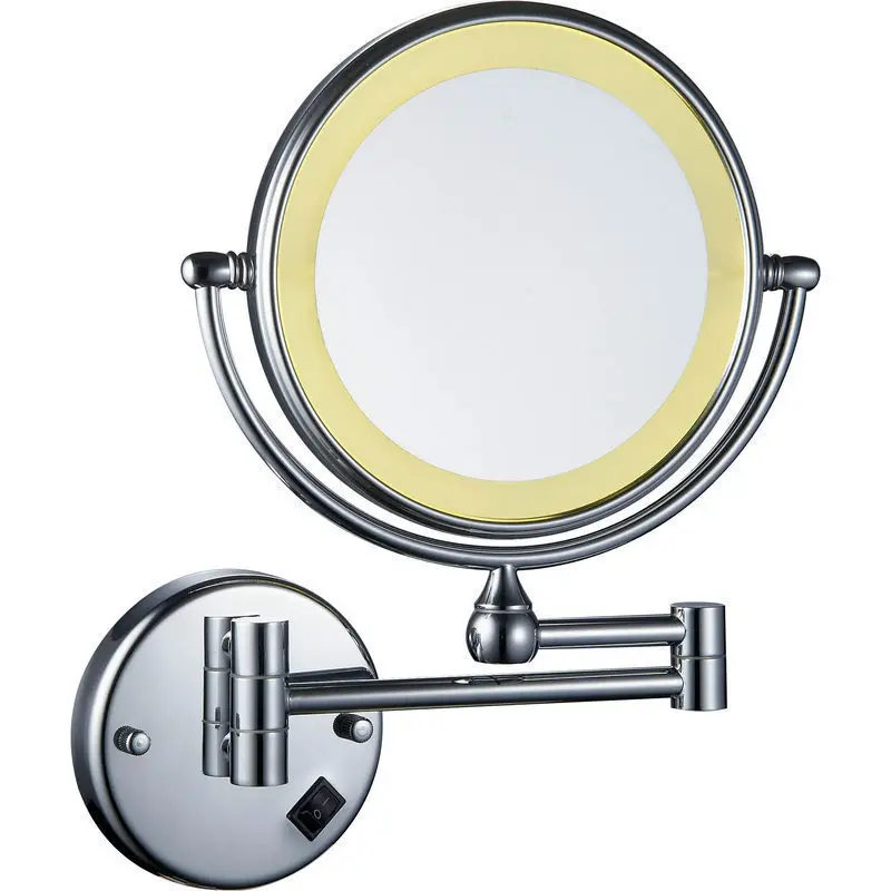 LED light filling light mirror folding dressing beauty mirror makeup bathroom enlargement