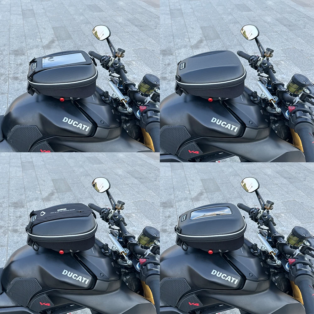 2026 Upgrade Quick‑Release Tank Bag For DUCATI Streetfighter V4 V4S Panigale V2 955 Speciale R S 1100 Waterproof Touch‑Screen GP