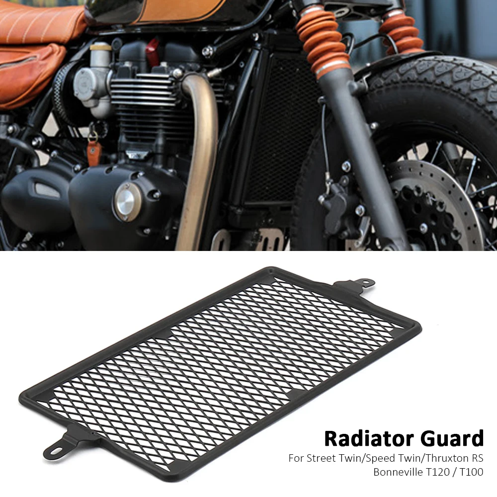 New Motorcycle For Street Twin Speed Twin Radiator Grille Guard Protector Cover For Bonneville T100 T120 Thruxton RS