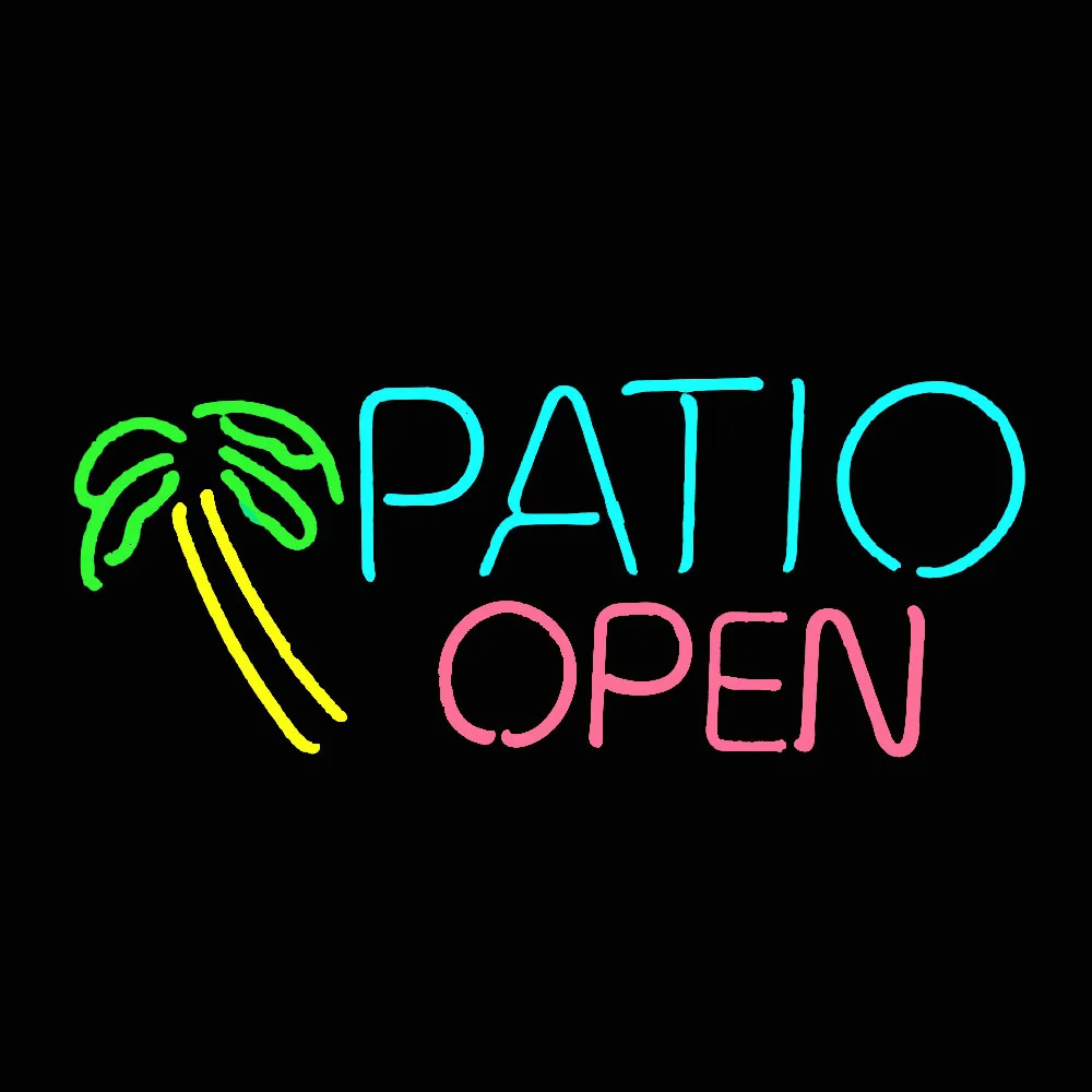 Patio Open Palm Neon Bar Sign Light Custom Handmade Real Glass Tube Motel Store Advertise Room Decor Display Lamp 14