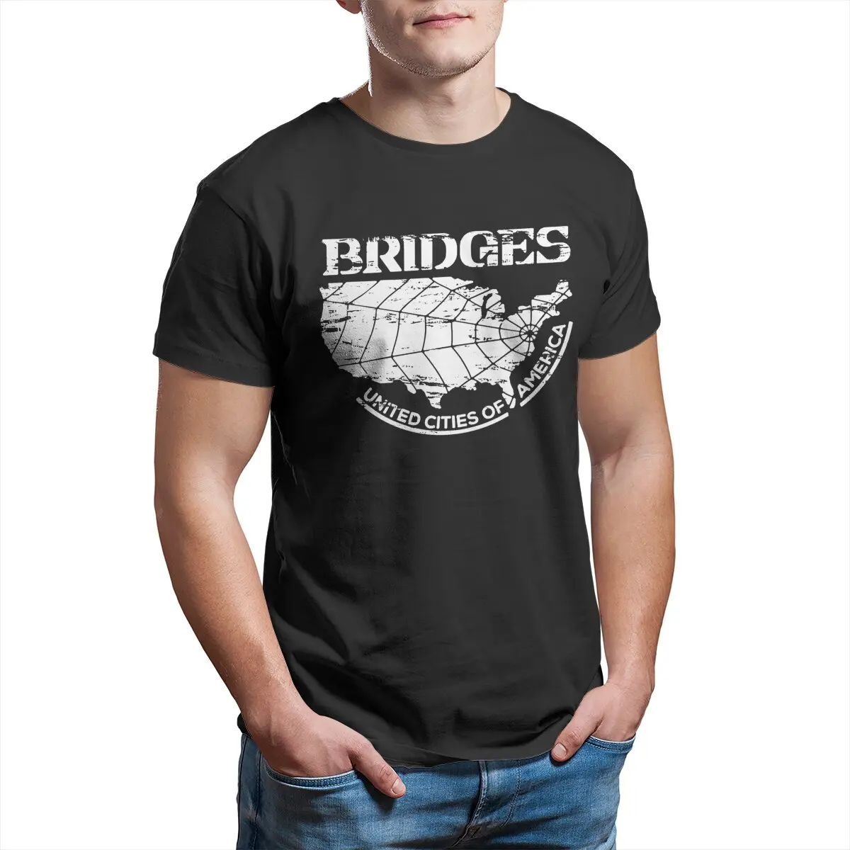 Bridges Company Death Stranding 100% Cotton vintage kojima  XL-6XL Hideo kojima Metal gear solid plus size t shirts for men