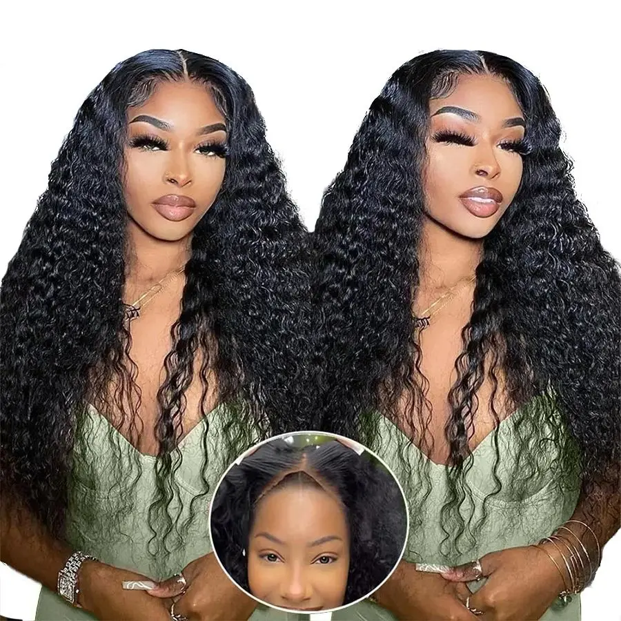 Glueless Human Hair Wigs Pre Plucked Pre Cut 4X6 Lace Closure Wig Pre plucked Bleached Knots Ready to Wear Wigs