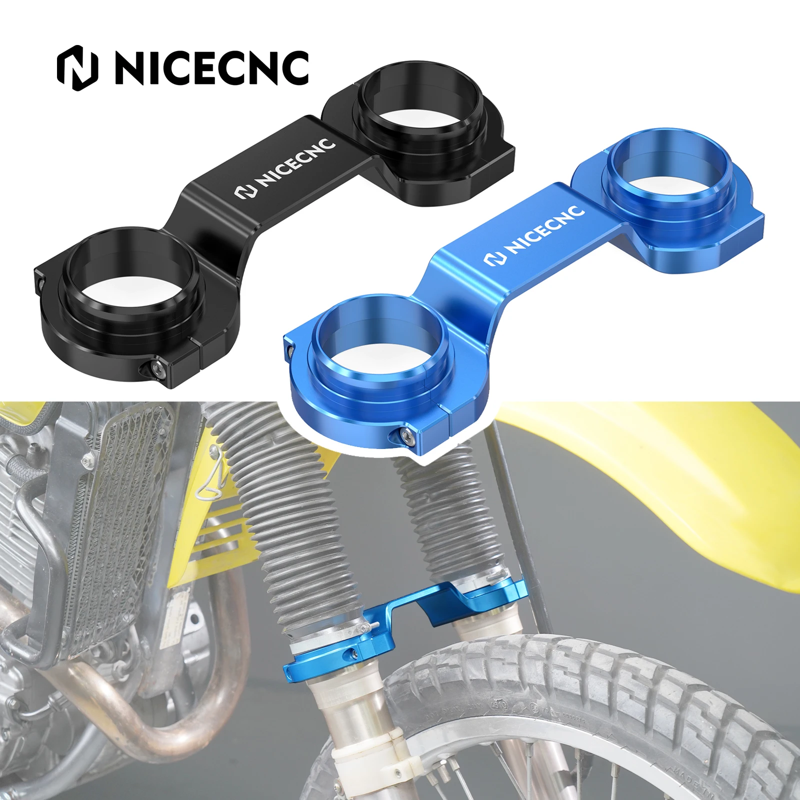 Aluminum Motorcycle Front Fork Stabilizer for Suzuki DR650S DR650SE 1996-2024 DR650 S/SE Fork Brace Fork Vibration Eliminator
