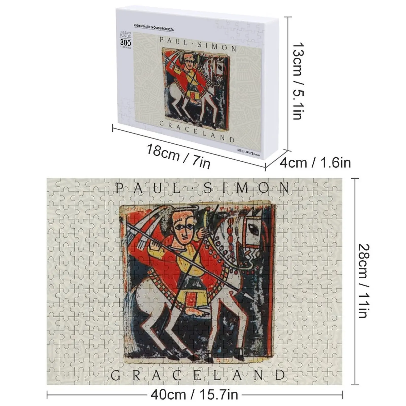 Paul Simon Graceland Quebra-cabeça Peças de quebra-cabeça Adultos Personalizados Foto Alfândega Com Foto Idéias de Presente personalizadas Quebra-cabeça