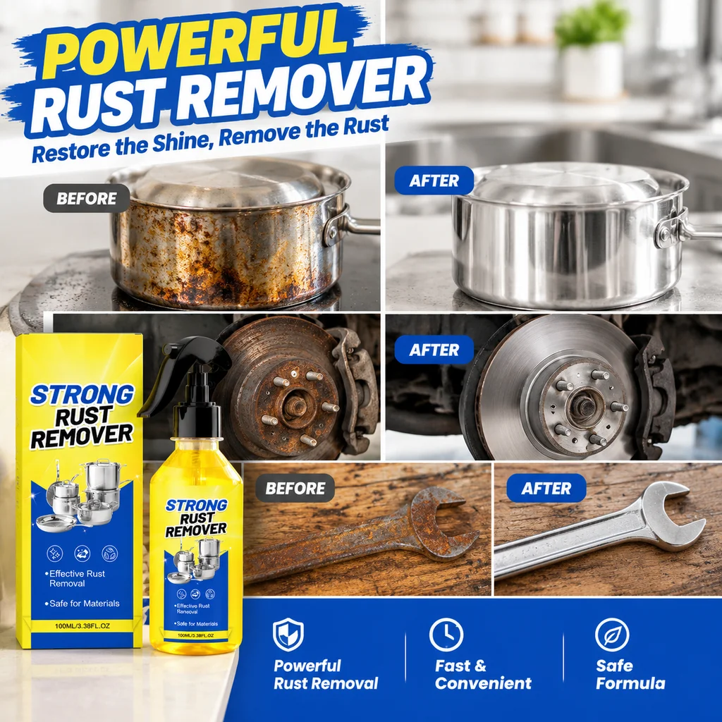 Rust Remover Spray 100ml Multi Purpose Metal Cleaner Auto Part Rust Removal Hardware Tool Maintenance Penetrating Liquid