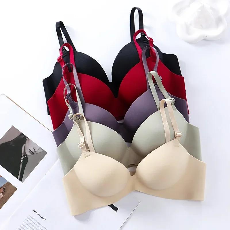 Women Seamless Bra Sexy Push Up Bralette No Wire Girls Students Breathable Lingerie Fashion 3/4 Cup Wireless Female Lingerie