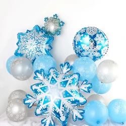 Disney Christmas Hotel Christmas Window Decoration Large Mini Snowflake Latex Balloon