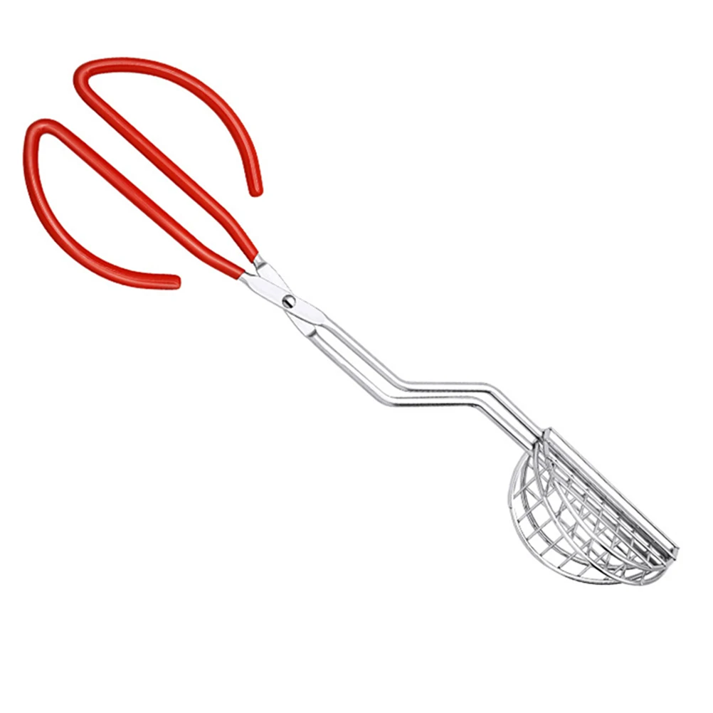 

Stainless Steel Pancake Clip Kitchen Food Tongs Taco Shell Holder Wave Shape Food Tong Clips Reusable Kitchen Utensil Tool For