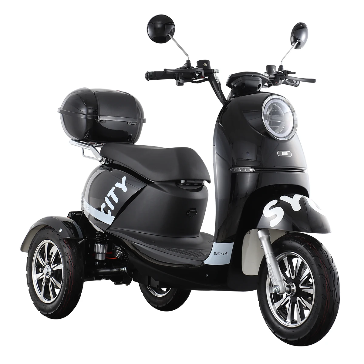 Wholesale new style Electrical Motorcycle Electric Tricycles For Women Man Double Seats 3 wheel Electric Scooter