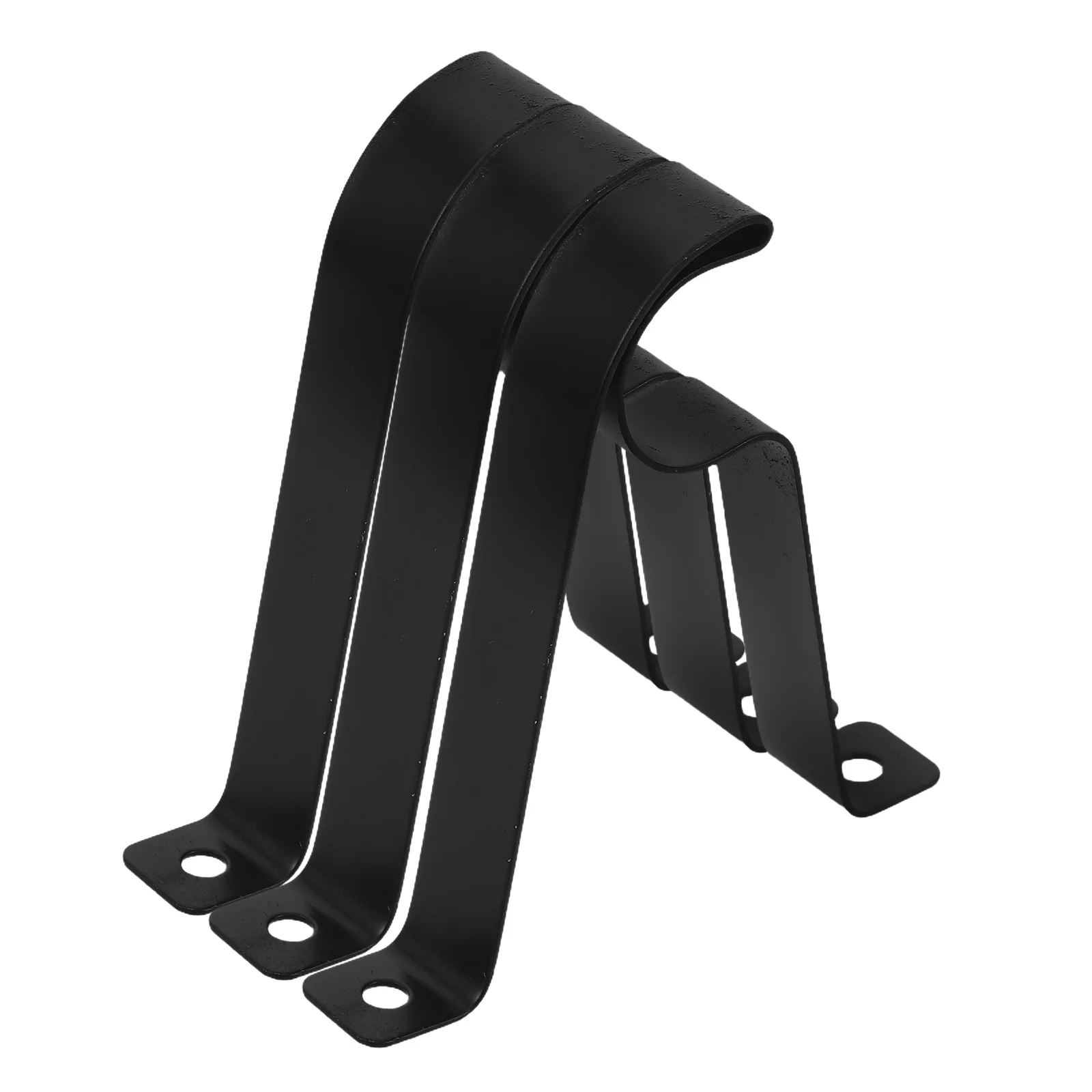

3Pcs Curtain Rod Brackets Heavy Duty Iron R Shape Design for Windows Wall Mount Curtain Hardware Support Brackets