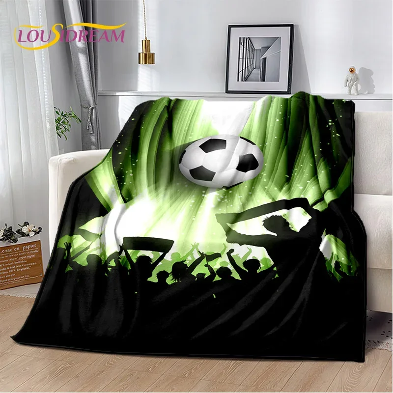 29 Style Football Field Soccer Sport Cartoon Soft Blanket,Soft Throw Blanket for Home Bedroom Bed Sofa Travel Cover Child Gift