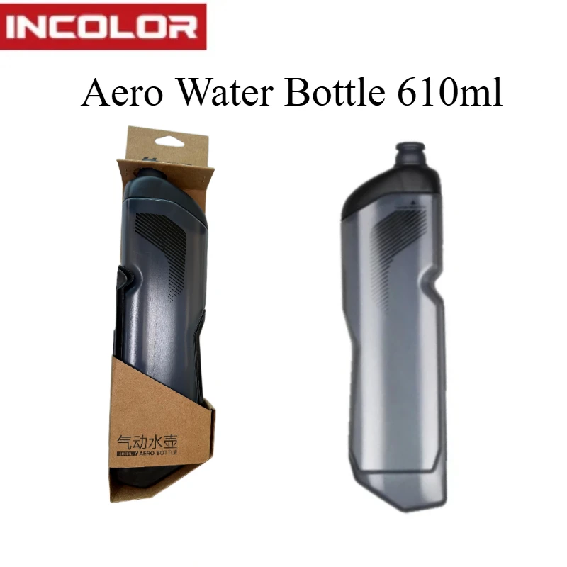 

INCOLOR Aero Water Bottle 610ml – Road Bike Triathlon BPA-Free PPS/PP5 Ultra-Light & Leakproof