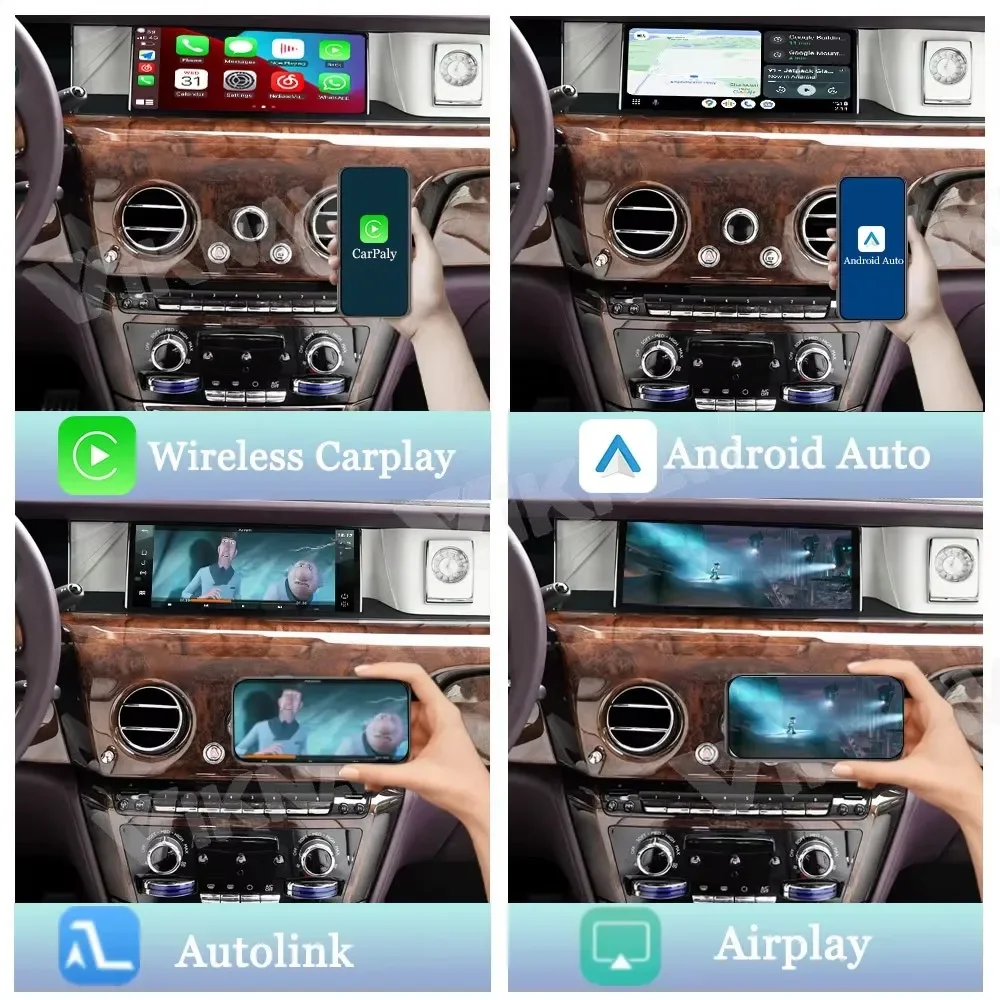 

Viknav Linux For Rolls-Royce Phantom 2006-2018 Screen Decoder Interface Box Multimedia Android Auto Wireless Carplay GPS Stereo