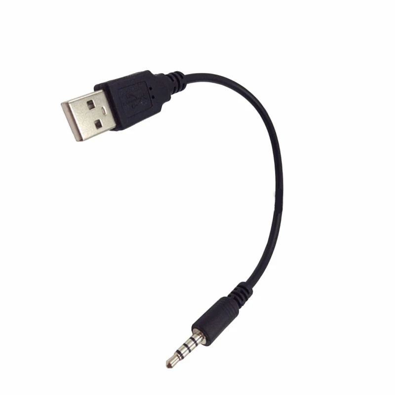 20cm USB male to 3.5mm audio cable Quadrupole audio body data cable for efficient audio transfer High quality conversion line E2