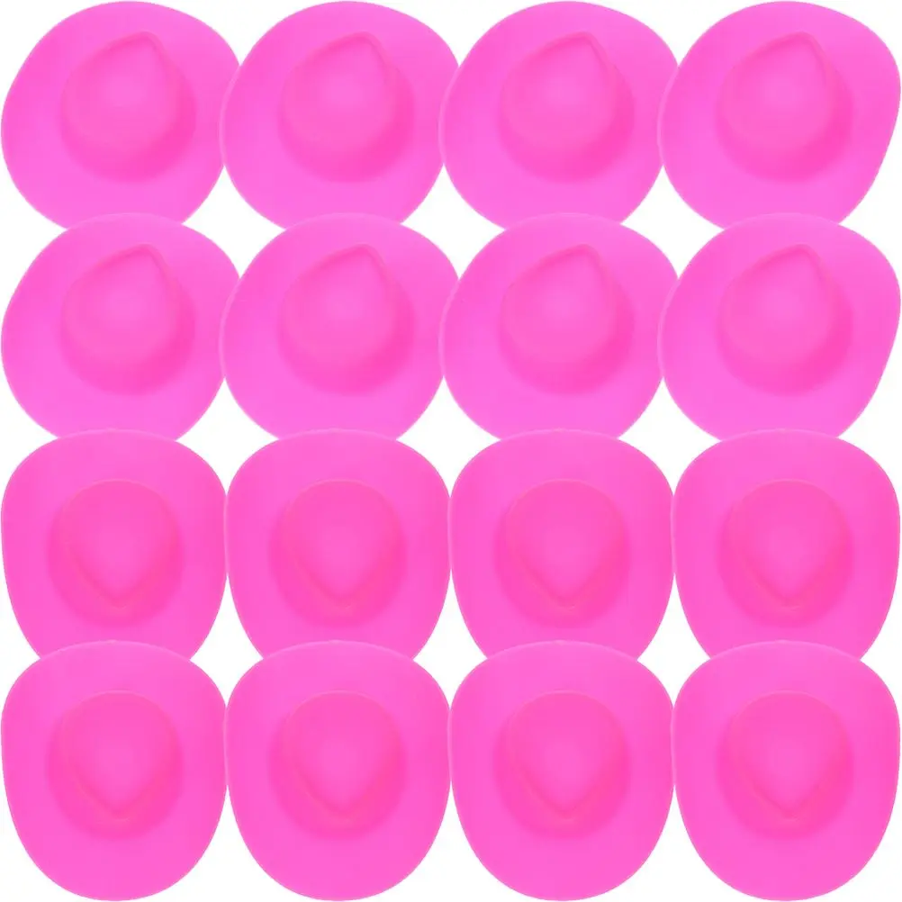 

40Pcs Mini Hats Small Plastic Cute Cowgirl Little Hats Accessories for Kids Party Crafts Jewelry Making