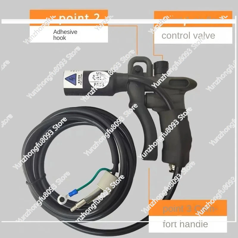 10KV Electrostatic Ion Blower Industrial Ionizing Air Gun Ion Wind Snake Machine Ion Generator Electrostatic Eliminator ZJ-302D.