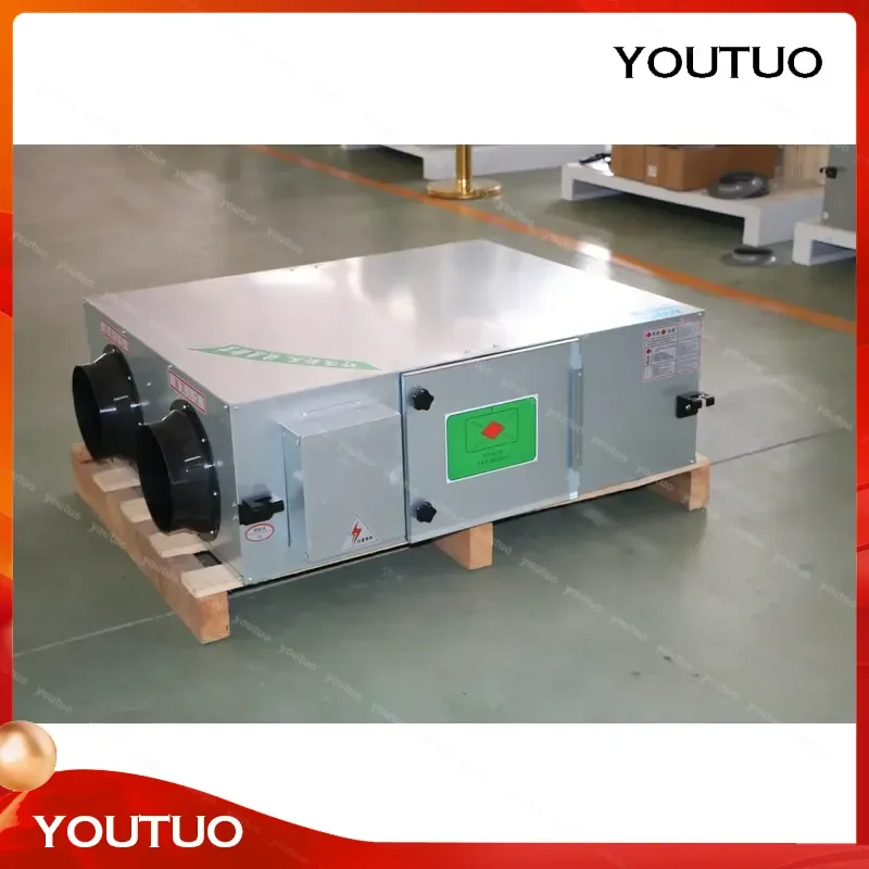 Fresh Air Recuperator Heat Recovery Ventilation System with ERV Core Unit for Home