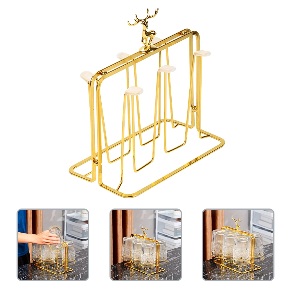 Cup Storage Rack Kitchen ganizer Drying St Bottle Drainer Plastic Smooth Modern Space Saver Countertop Clean Neat Home Storage