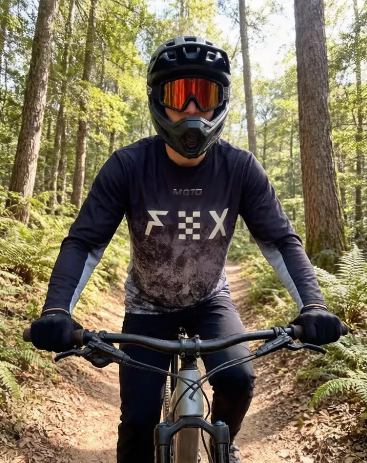 2026 MTB Trikot Herren Radsport-Shirt Bike Motocross Trikot Downhill Trikot Enduro MTB Team Trikot Langarm – Detail 12