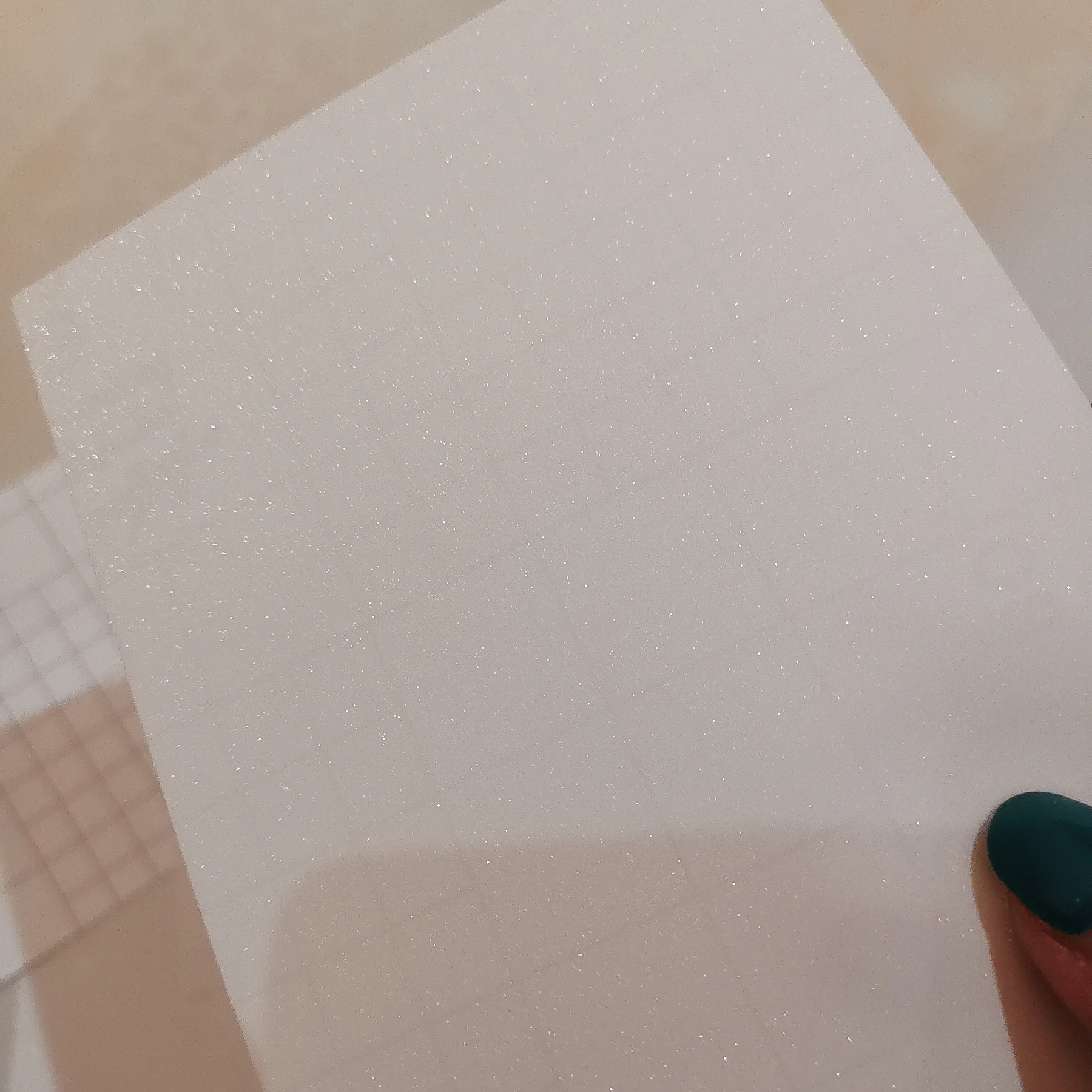 50 blätter/Tasche Holographische Glitter SandPlainMatched Adhesive Film Rückseite A4 Größe Kalt Laminieren Auf Foto DIY Paket Karte