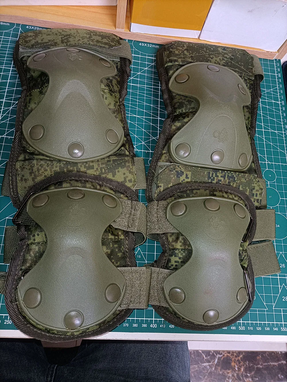 6B51 Tactical Protection Small Green Man Camouflage Knee and Elbow Pads