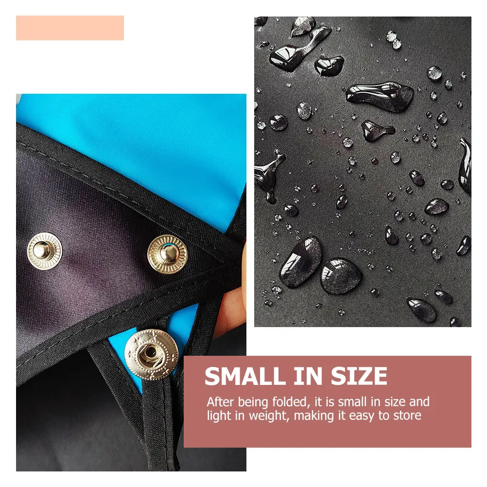 

Waterproof Folding Bibs Adult Reusable Delicate Lightweight Wear-Resistant Clothing Protector for Elderly Easy Snap Button