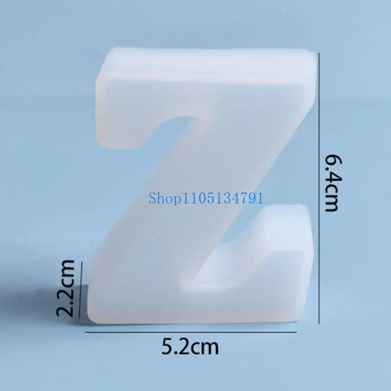 Handmade Tabletop Decoration Mold EnglishAlphabet Ornaments Epoxy Resin Mold A-Z Letters Home Decorations Silicone Mould