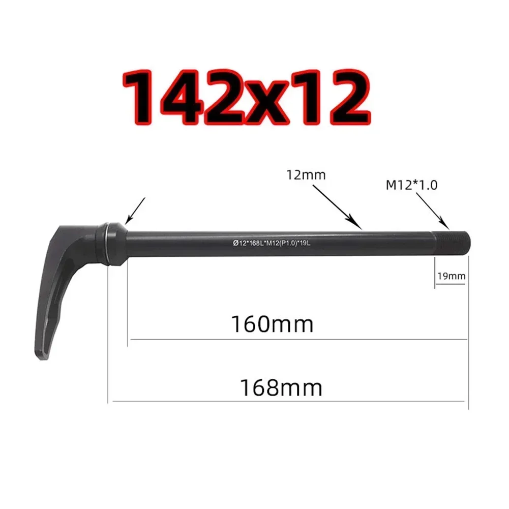 Front Rear Bike Shaft Thru Axle Rod For Mountain Road Bicycle Wheel Hub Fork 12x100/12x142/12x148mm Thru Axle Lever Bikes Parts