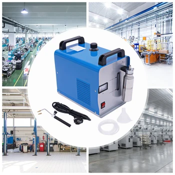 Gerador de oxigênio e hidrogênio, 95l/400w ou 75l/300w, soldador de chama de gás, polidor acrílico, máquina de polimento + 2 pontas da tocha e 1 tocha de chama