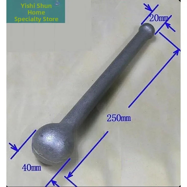 

Большой чугунный молоток-трущилка с медным покрытием для чеснока, цилиндрический, инструмент для кухни