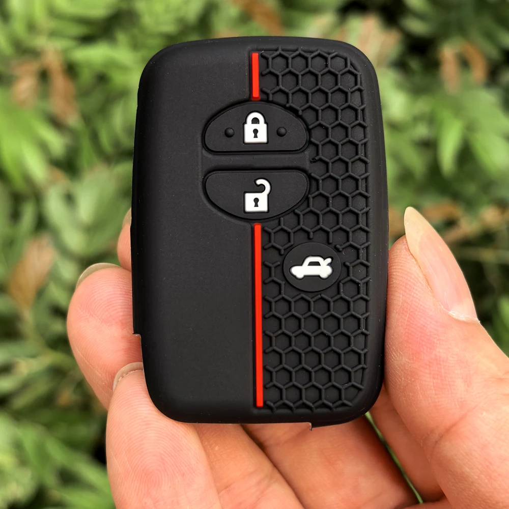Silicone Car Key Case for Toyota Aqua RAV4 Land Cruiser Camry Prado Corolla Prius Cover Keyless Remote Fob 2 3 Buttons 2013 2014
