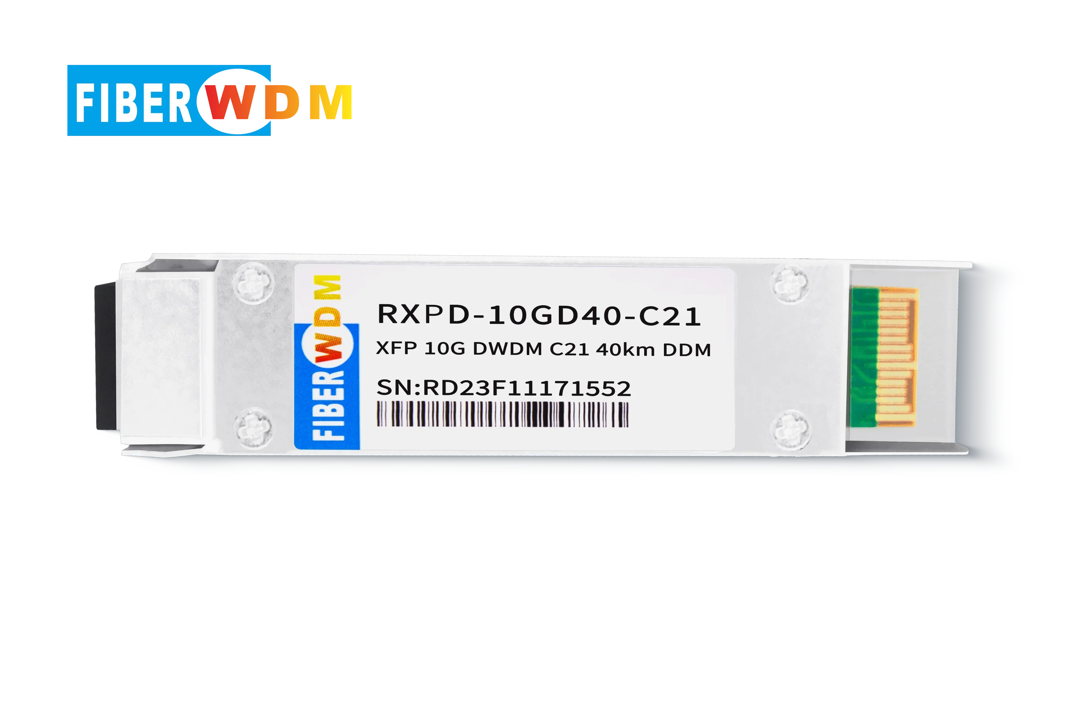 FIBERWDM  XFP 10G DWDM C17-C61 40km Transceiver Module Optical Module Transceiver Hot Pluggable Duplex LC DWDM EML Single Mode