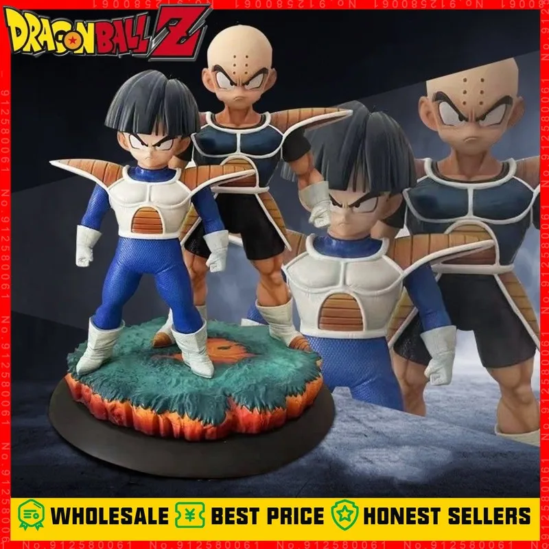 

24cm Dragon Ball Z Kuririn Gohan Anime Figure Dbz Namek Warriors Statue Action Figures Pvc Figurine Collectible Model Gift Toys