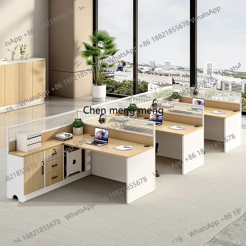 

Aesthetic Nordic Office Desk Large Design Shelves Space Saving Storage Office Desk Crafts Meuble Bureau Lounge Suite Furniture