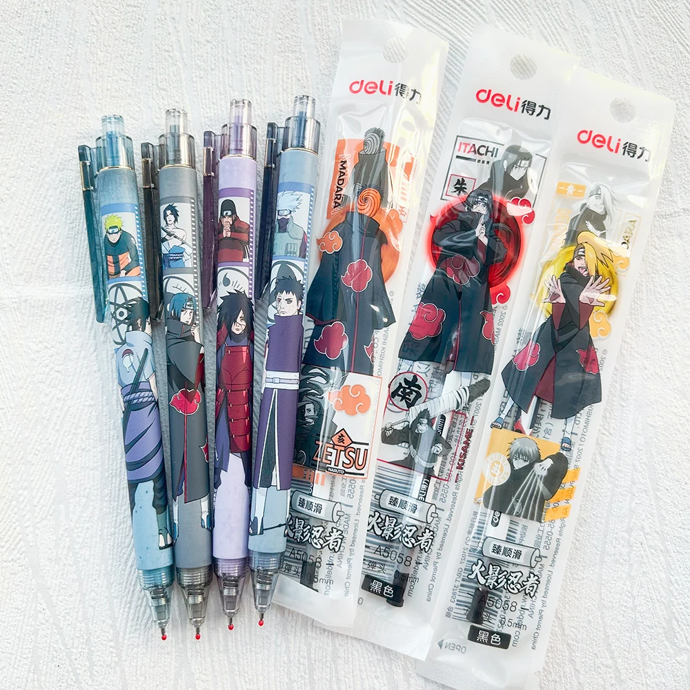 Kawaii Novelty Ninja Gel Pen Japanese Stationery School Supplies Aesthetic Stationery Items Pen Refill Cute School Accessories