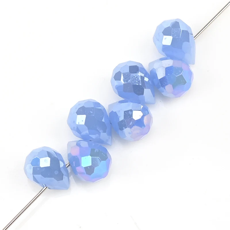 10*8mm Tsjechische Crystal Waterdrop Kralen Glanzende Facet Glazen Aardbei Kralen voor Sieraden Maken Handwerken DIY Handgemaakte Accessoires