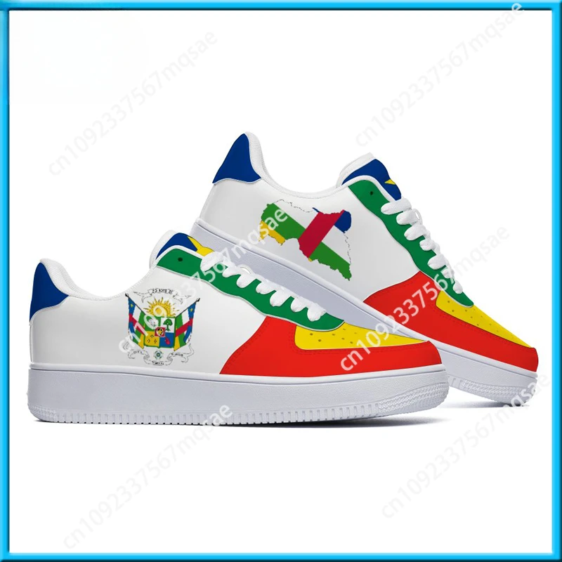 Dropshipping Print On Demand Custom Print Air Force Sneaker Shoes Cameroon Central African Chad Congo Gabon Flag