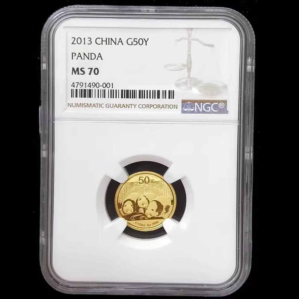 

2013 China Panda Gold Commemorative Bullion Real Original Coin 1/10 oz Au.999 G50Y NGC MS70 Perfect