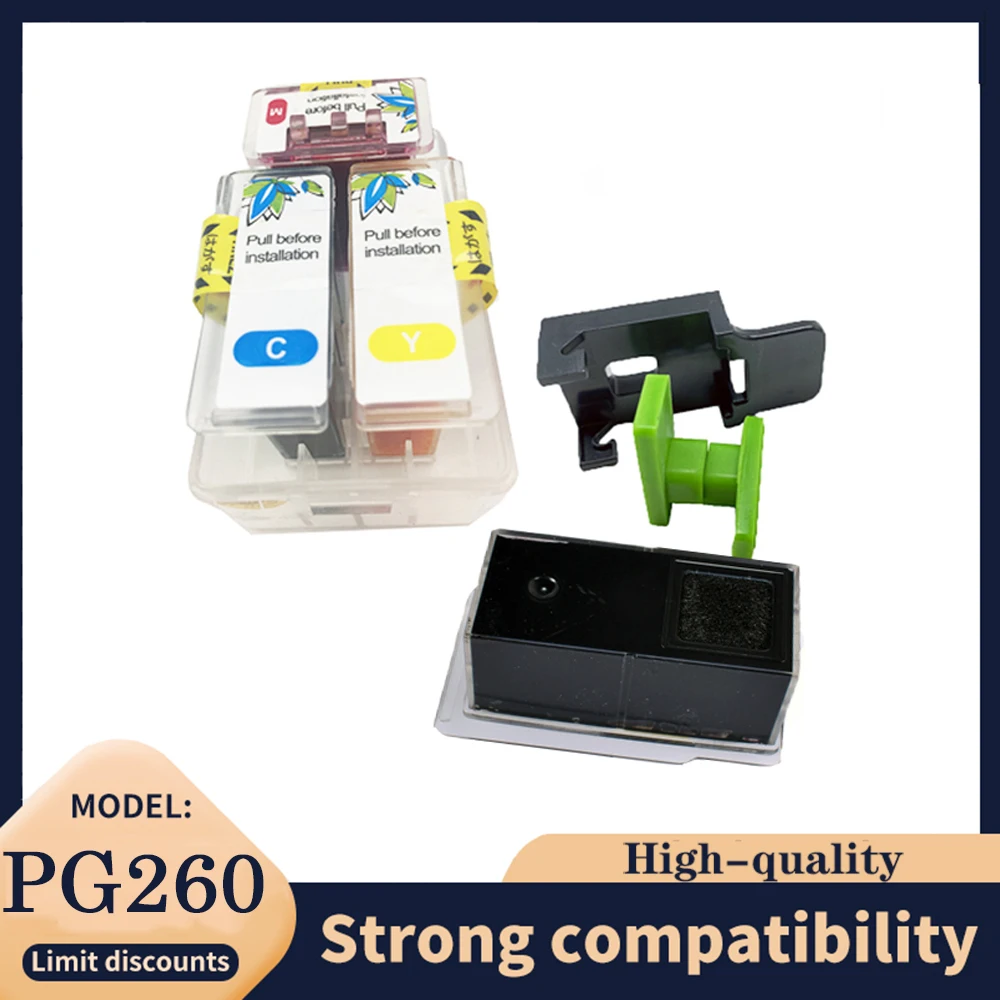 

Умный чернильный картридж PG260 PG-260 PG 260 XL CL261 CL-261 260XL для Canon PIXMA TR7020 TS5320/TS6420 TR7020a/TS6420a