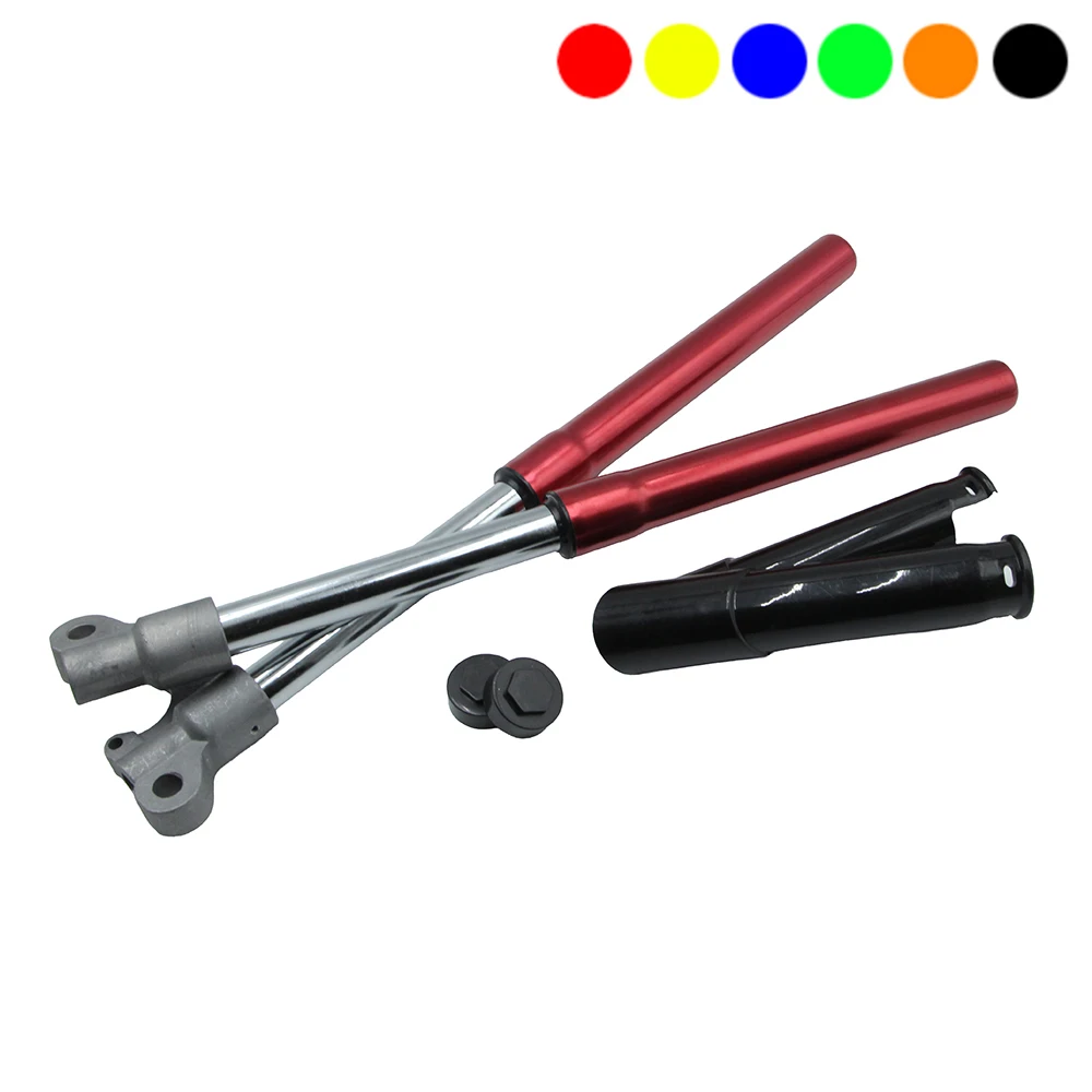 Aluminum Inverted Front Fork Shock Absorber Suspension Kit for 47cc 49cc Mini Pit Dirt Bike Pocket Motocross Parts