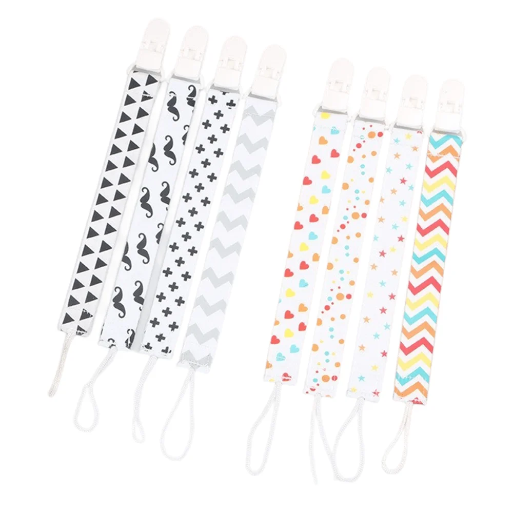 Baby Pacifier Chain with String Baby Clip Holder Nursing Teether Dummy Soother Nipple Leash Strap 8 Styles
