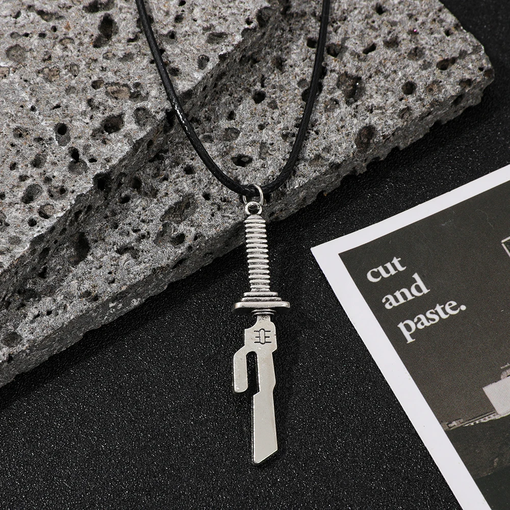 Jujutsu Kaisen Toji Fushiguro Necklace, Inverted Spear of Heaven Cosplay Pendant, Anime Choker Collar Jewelry, Anime Fans Gift