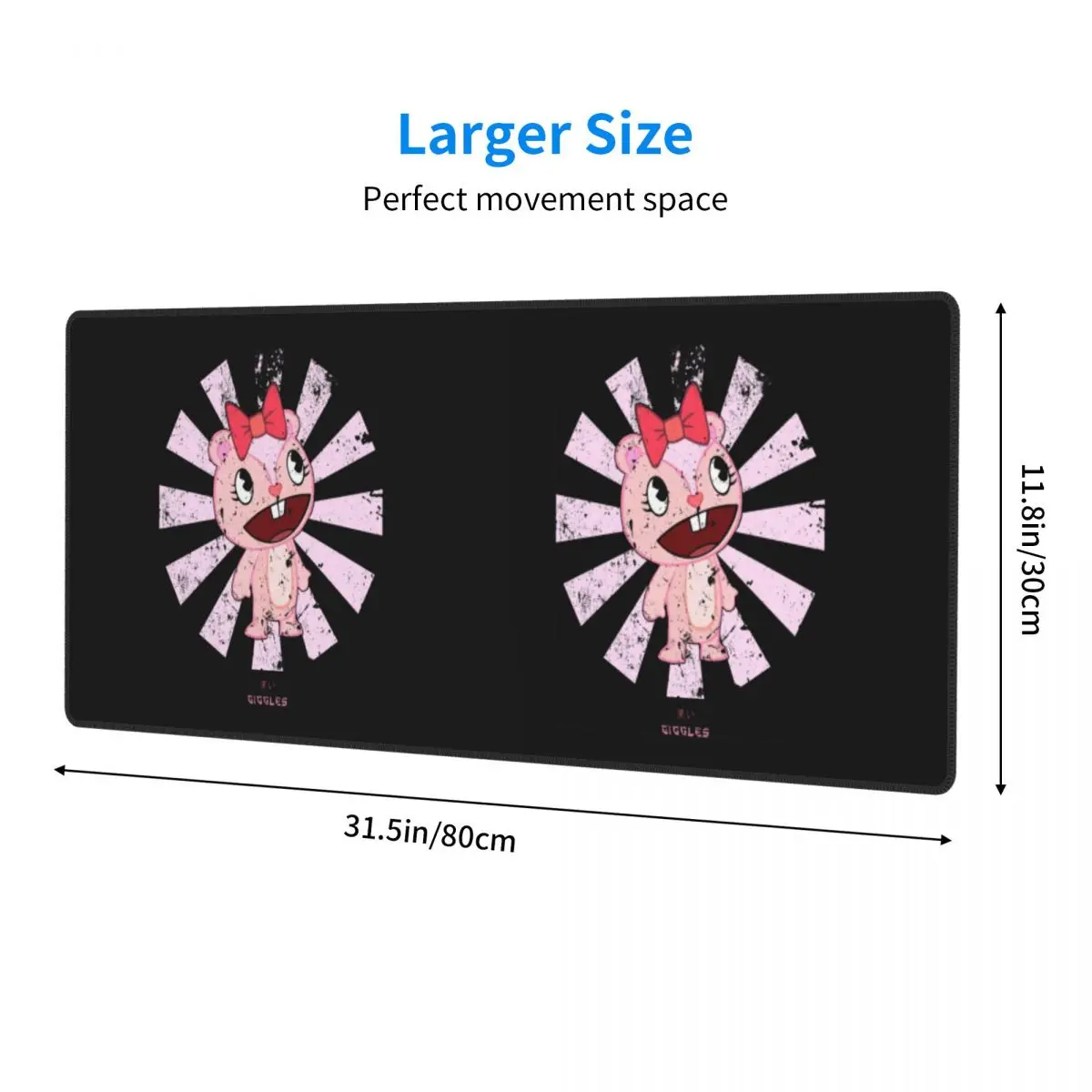 Giggles Japanese Happy Tree Friends Large Mouse Pad Computer Keyboard Mouse Mat Gamer PC Laptop Desk Mat Office Table Mats