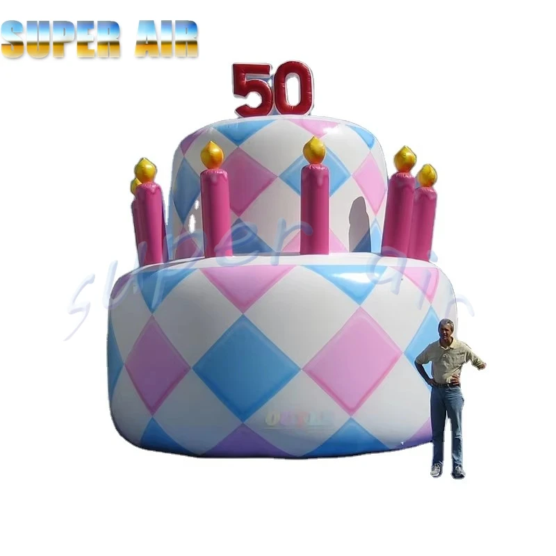 프로모션 활동을 위한 8mH 기념일 축하 풍선 딸기 생일 케이크